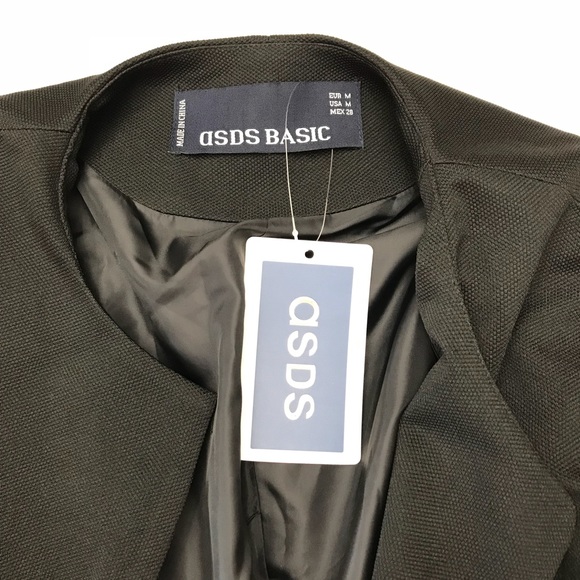 🌴NWT ASDS 3/4 Bell Sleeve Soft Black Jacket Sz M - Picture 6 of 8